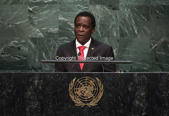. His Excellency Keith Mitchell, Prime Minister of Grenada <br />
General Assembly Seventieth session 9th plenary meeting: High-level plenary meeting of the (6th meeting)