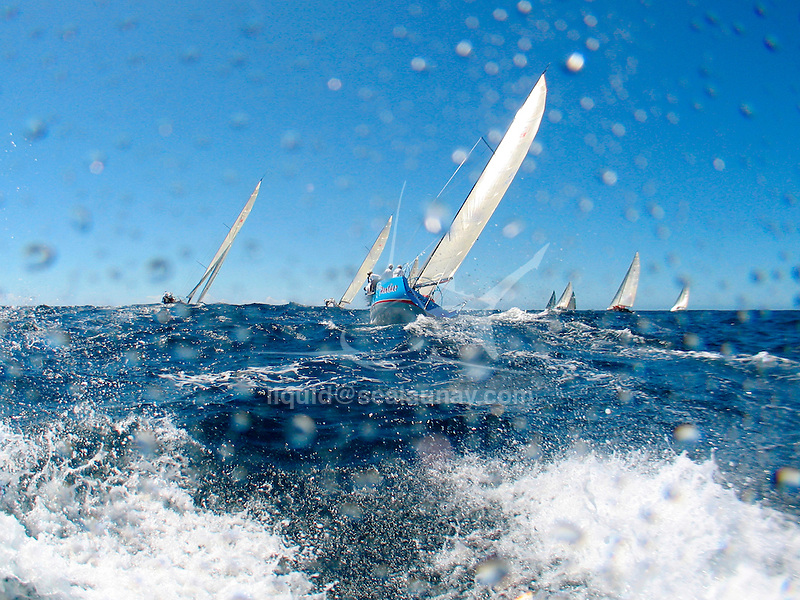 Inner Circle Rum Farr 40 regatta in Pittwater, Sydney..The FARR ® 40 One Design was conceived as a high performance 40 footer that would gather the benefits of modern materials into an economic platform for short course racing that was demanding, exciting and not beyond the capabilities of relatively inexperienced and mature crew members.Inner Circle Rum Farr 40 regatta in Pittwater, Sydney..The FARR ® 40 One Design was conceived as a high performance 40 footer that would gather the benefits of modern materials into an economic platform for short course racing that was demanding, exciting and not beyond the capabilities of relatively inexperienced and mature crew members.