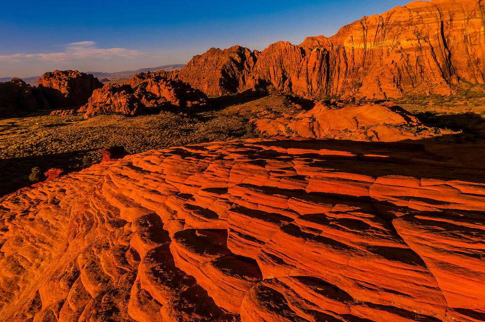 Red rock formations, Snow Canyon State Park near St. Utah USA