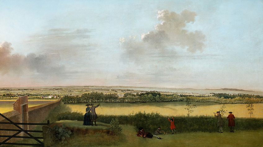 The rediscovered 18th-century Dublin Bay view from Mount Merrion by Gabriele Ricciardelli will feature in Adam’s Irish Old Masters auction this December.