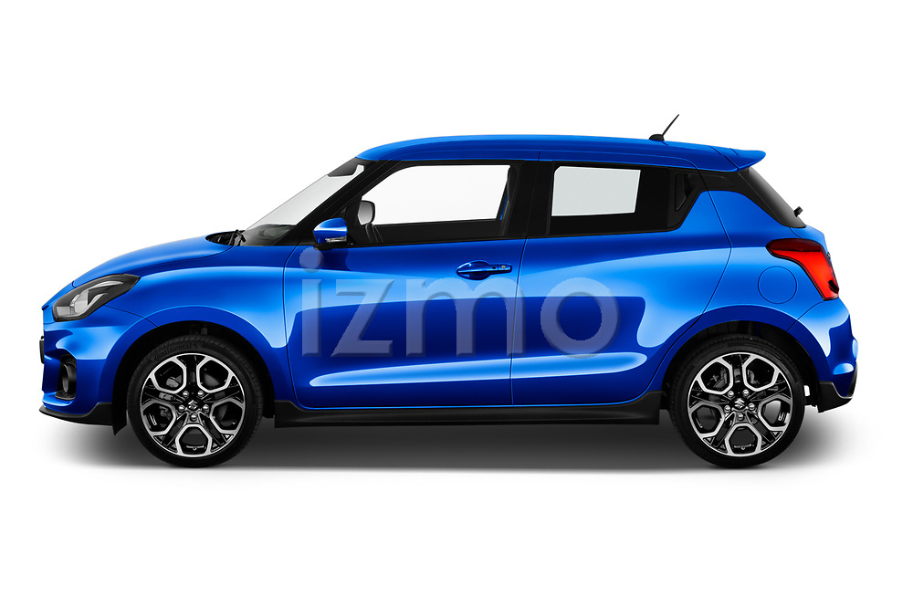 Car Driver side profile view of a 2020 Suzuki Swift-Sport Hybrid 5 Door Hatchback Side View