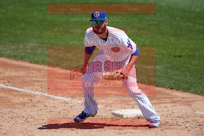 South Bend Cubs first baseman Matt Rose (17) during the first game of a doubleheader against the Peoria Chiefs on July 25, 2016 at Four Winds Field in South Bend, Indiana. South Bend defeated Peoria 9-8. (Mike Janes/Four Seam Images)