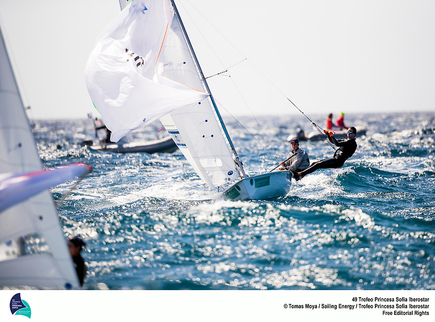 From the 30th of March to the 7th of April the bay of Palma in Mallorca (Spain) hosts the 49th Trofeo Princesa Sofia Iberostar, one of the most important Olympic sailing regatta in the world. Around 1,200 sailors from 64 nations take part in the event this year, in the largest edition in history. Image free of rights for editorial use. © Tomás Moyá / Trofeo Princesa Sofía Iberostar