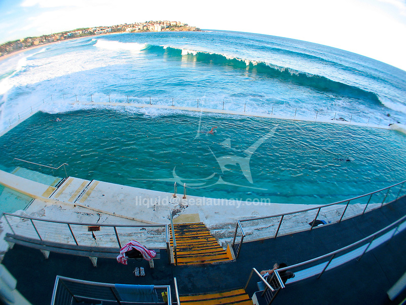 A day at the Bondi Icebergs swimming club, Bondi Beach, Sydney in Australia.