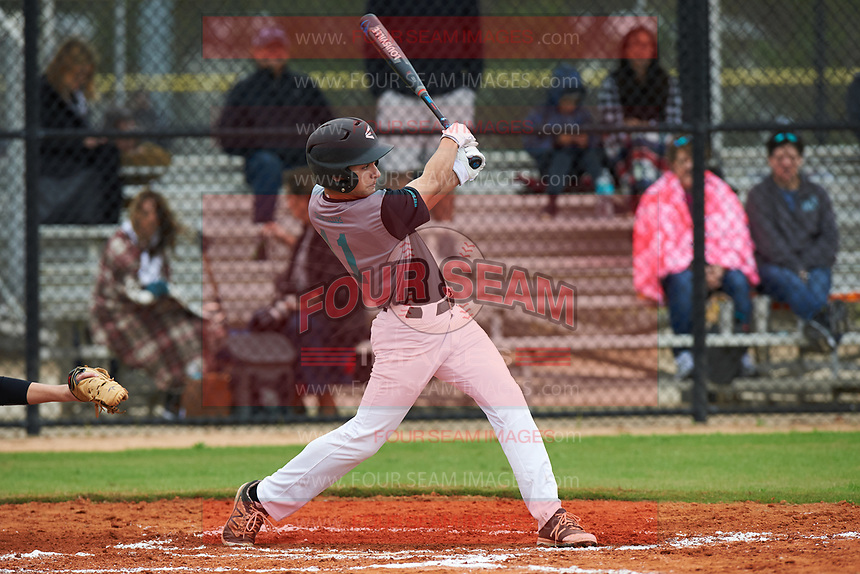 Jack Cue (11) of Southwest Ranches, Florida during the Baseball Factory All-America Pre-Season Rookie Tournament, powered by Under Armour, on January 13, 2018 at Lake Myrtle Sports Complex in Auburndale, Florida. (Michael Johnson/Four Seam Images)