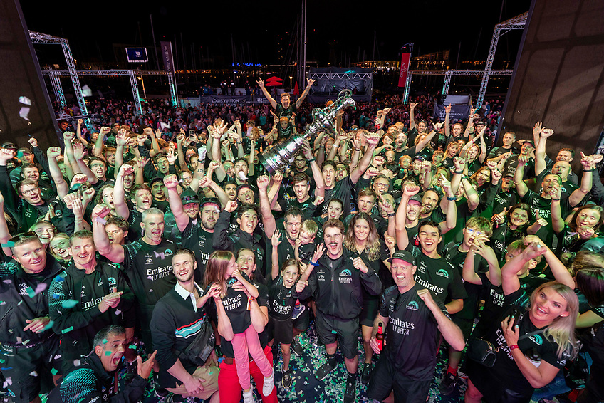 Emirates Team New Zealand celebrates