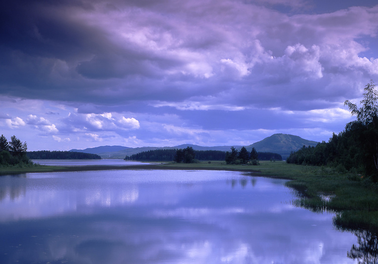 Europe, SWE, Sweden, Darlana, Mora, Siljan lake, Clouds, Waterreflection