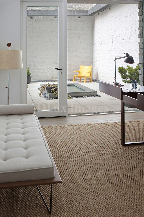 Modern white sofa
