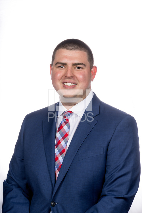 STANFORD, CA - SEPTEMBER 20: Michael Reutt during a studio portrait session at Maples Pavilion on September 20, 2022 in Stanford, California.