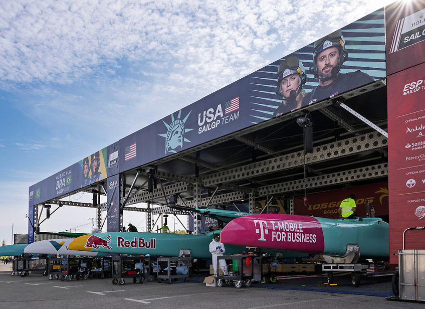 SailGP’s F50 catamarans prepare for racing in Saint-Tropez, featuring new rudders and safety systems designed to improve performance and reduce risk in high-speed conditions.
