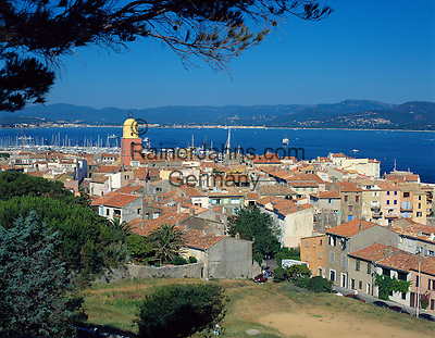 France, Côte d'Azur, St. Tropez: View of Town | Frankreich, Côte d'Azur, St. Tropez: Stadtansicht