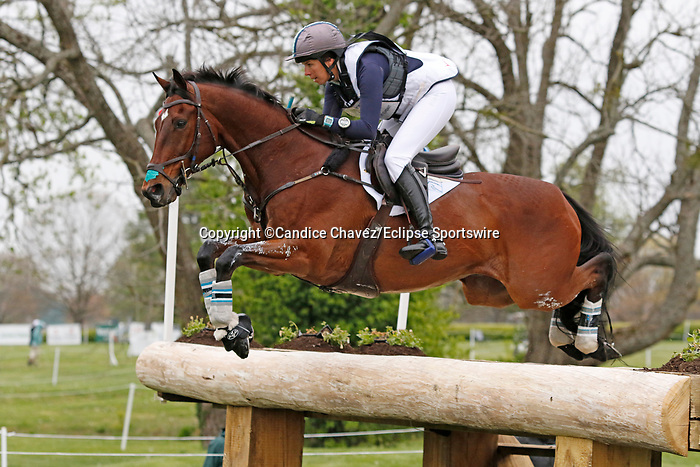 April 24, 2021: #26 Palm Crescent and rider Meghan O'Donoghue in the Cross Country test at the Land Rover Three Day Event at the Kentucky Horse Park in Lexington, KY on April 24, 2021. Candice Chavez/ESW/CSM
