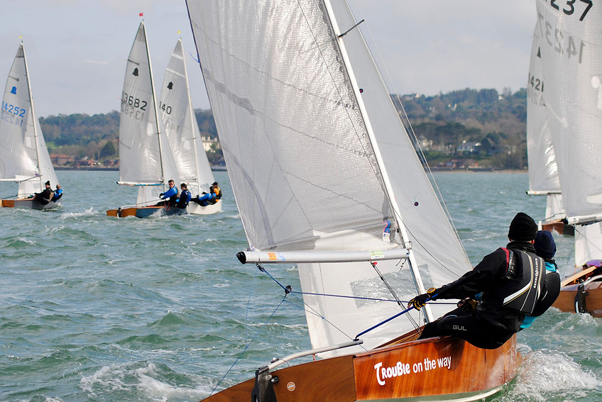 RNIYC GP14 Spring Series Opens In Shifty Southerly Breeze