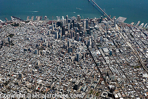 aerial photograph San Francisco financial district