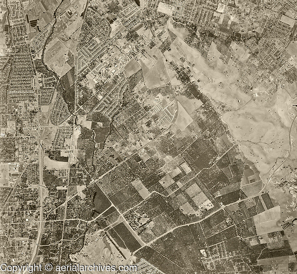 historical aerial photograph Pleasant Hill, California, 1958