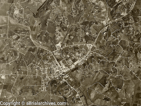 historical aerial photograph Vista, San Diego county, California, 1946