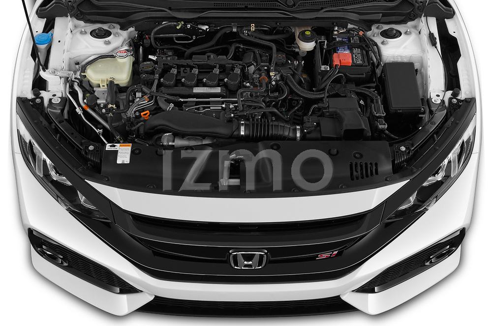 Car Stock 2019 Honda Civic-Si-Coupe - 2 Door Coupe Engine high angle detail view