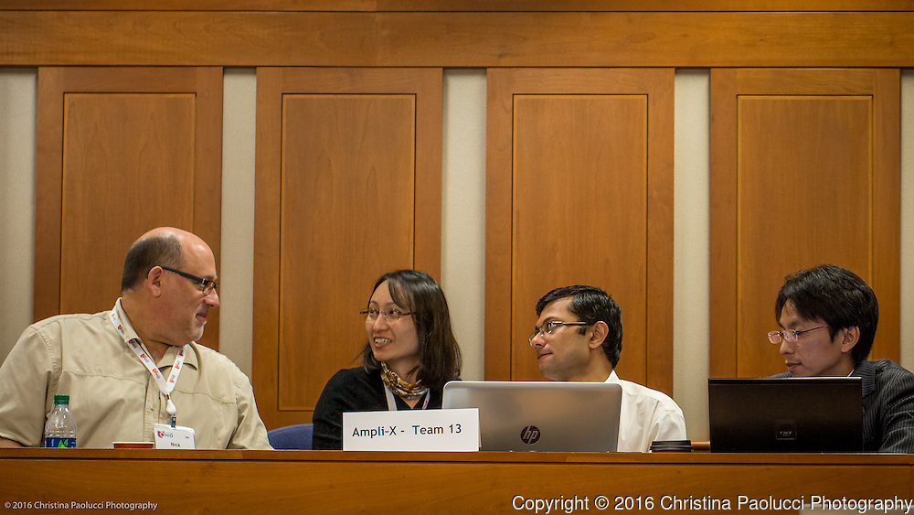 I-Corps teams prepare their final presentations Wednesday July 27, 2016 (Christina Paolucci, photographer).