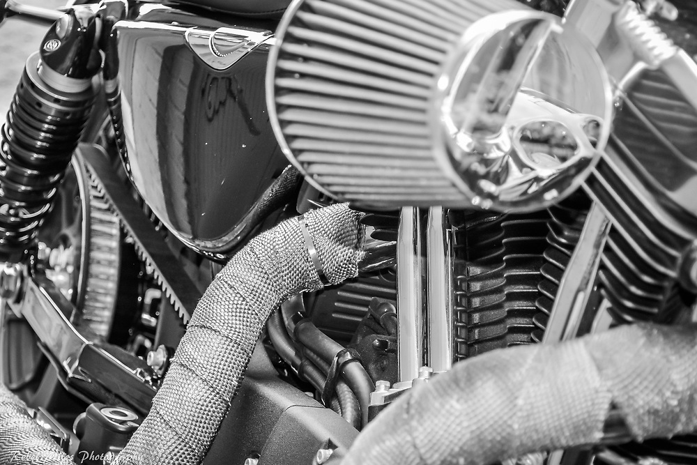 2017 Harley Davidson Sportster 49 Wrapped Pipes In An Alley In Traverse City, Michigan