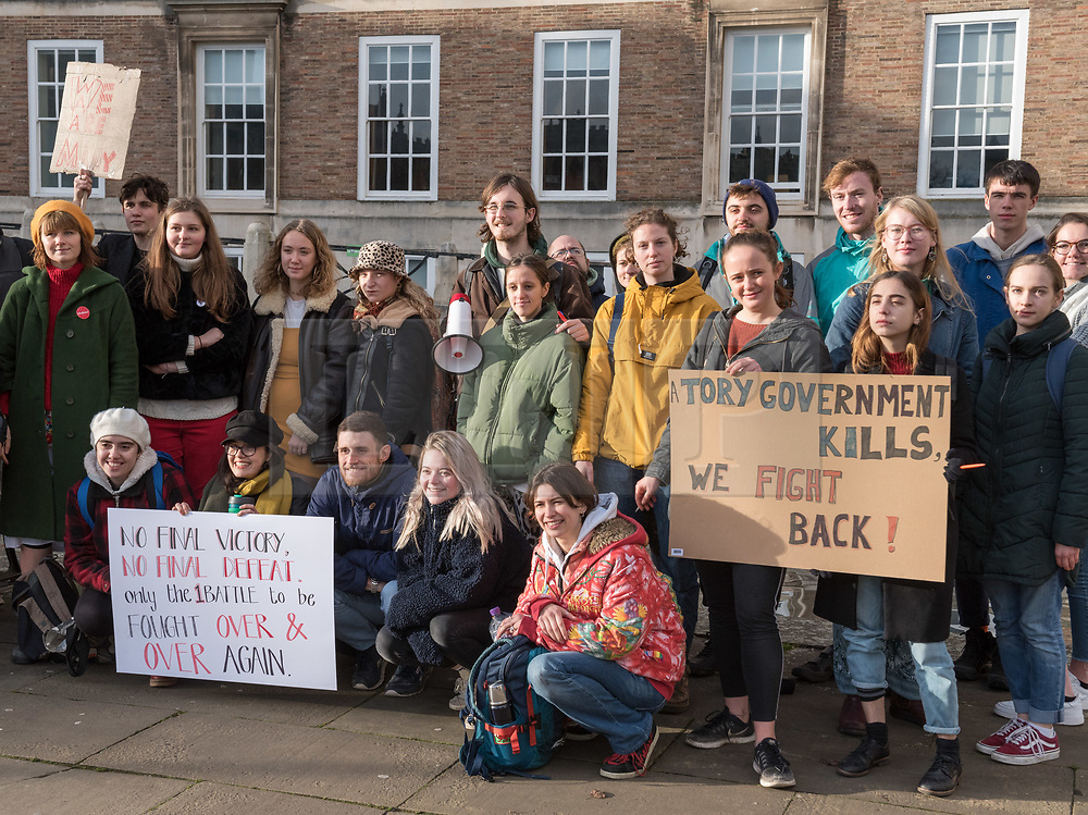 © Licensed to London News Pictures. 13/12/2019. Bristol, UK. General Election 2019; A protest from College Green in Bristol city centre, held in reaction to the result of the General Election and the Conservatives winning a big majority. The protest was formed by a facebook group, Anti Boris Solidarity Demo // Bristol Against The Tories, and the event is an open invite to any group or individual who wants to stand in solidarity against the racism, antisemitism, islamophobia, homophobia, sexism, transphobia, classism, and other oppressions pushed by the tories. Photo credit: Simon Chapman/LNP.