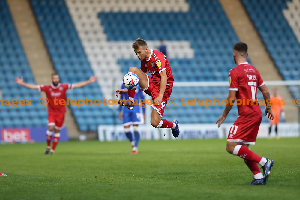 during the EFL Trophy match between Gillingham and Crawley Town at the Priestfield Stadium in Gillingham. 08 September 2020