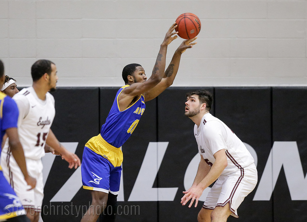 November 21, 2019: The Texas A&M University Kingsville Javelinas play against the Oklahoma Christian University Eagles in the Eagles Nest on the campus of Oklahoma Christian University.