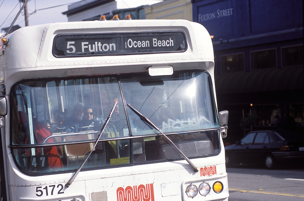 Streetcar on the Embarcadero, San Francisco, 2001.