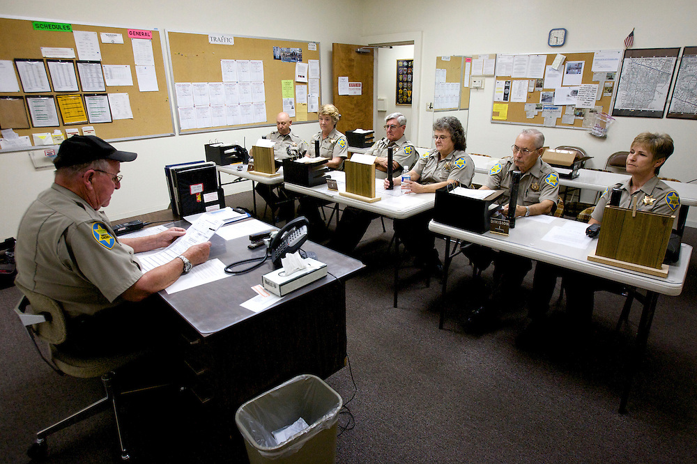 UNITED STATES-SUN CITY- Sun City, a retirement community in Arizona. The Sheriff's Posse. PHOTO: GERRIT DE HEUS .VERENIGDE STATEN-SUN CITY- Sun City. Vrijwillige politie. PHOTO GERRIT DE HEUS