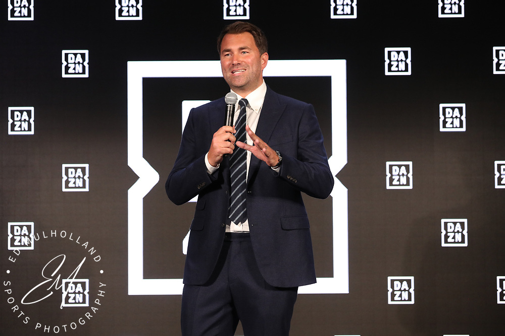 July 17, 2018 -- New York, New York, U.S.A -- Images from the press oonference announcing the first series of Matchroom Boxing shows on DAZN. Mandatory Credit: Ed Mulholland/Matchroom Boxing USA
