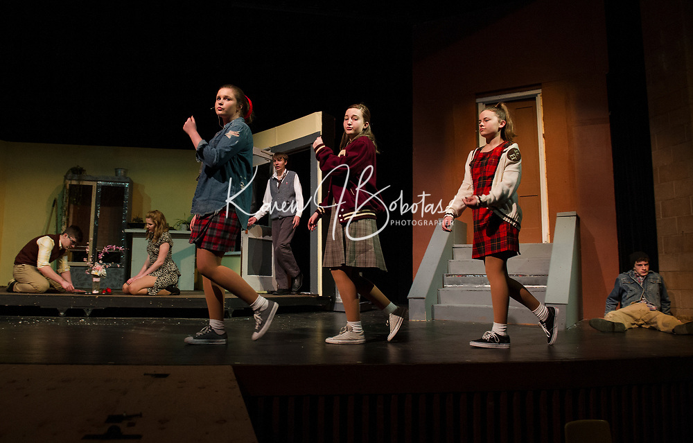 Little Shop of Horrors dress rehearsal with Gilford High School. Karen Bobotas for the Laconia Daily Sun