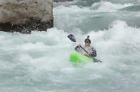 Whitewater kayaking on the Skykomish River, Washington