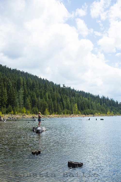 Camping at Clear Lake, Oregon
