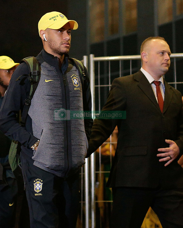 June 25, 2018 - Moscou, Rússia - MOSCOU, MO - 25.06.2018: ARRIVAL OF THE SELECTION IN MOSCOW - Neymar Jr. arrives at Renaissence Monarch Hotel, where the selection will be hosted in Moscow, Russia. (Credit Image: © Marcelo Machado De Melo/Fotoarena via ZUMA Press)