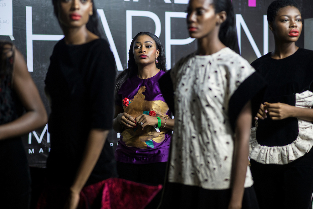 Lanre Da Silva présente sa collection 2016 pendant la Lagos Fashion and Design Week 2016.