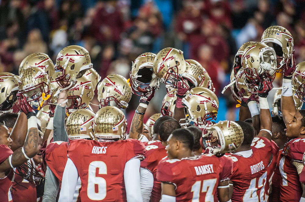 Florida State against Duke during the ACC Championship game at Bank of America Stadium in Charlotte Saturday night. Florida State won the game 45-7.