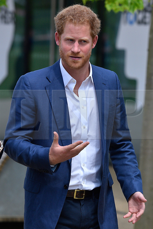 © Licensed to London News Pictures. 16/05/2016. His Royal Highness Prince Harry attends the launch of their Heads Together campaign to eliminate stigma on mental health London, UK. Photo credit: Ray Tang/LNP
