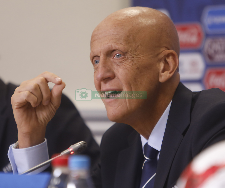 July 1, 2017 - Sain Petersburg, Russia - FIFA's Chairman of the Referees Committee Pierluigi Collina during FIFA Confederations Cup Russia 2017 closing press conference at Saint Petersburg Stadium on July 1, 2017 in Saint Petersburg, Russia. (Credit Image: © Mike Kireev/NurPhoto via ZUMA Press)