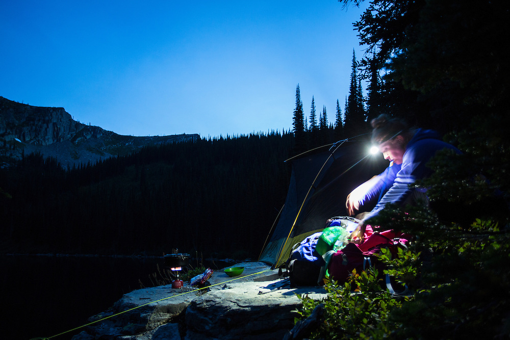 Backpacking Little Spar Lake, in western Montana.