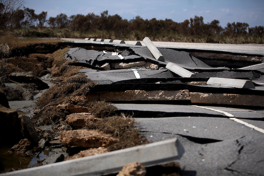 $600,000 had been put into the renovating of facilites at Sea Rim State Park after Hurricane Rita. The park was scheduled to reopen in fall of 2008, but Hurricane Ike destroyed the park once again. Photographed Saturday September 20, 2008.