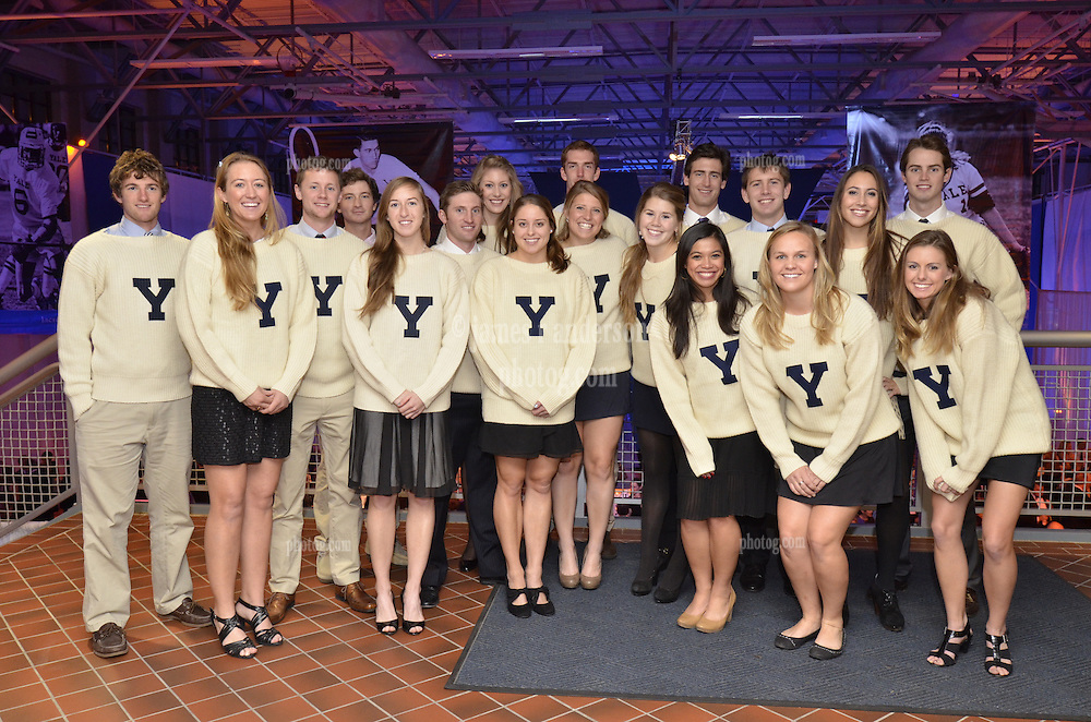 Yale Team Captains at the Blue Leadership Ball '11, Yale University Athletics. Ball and Awards Presentation, Lanman Center, Payne Whitney Gymnasium.