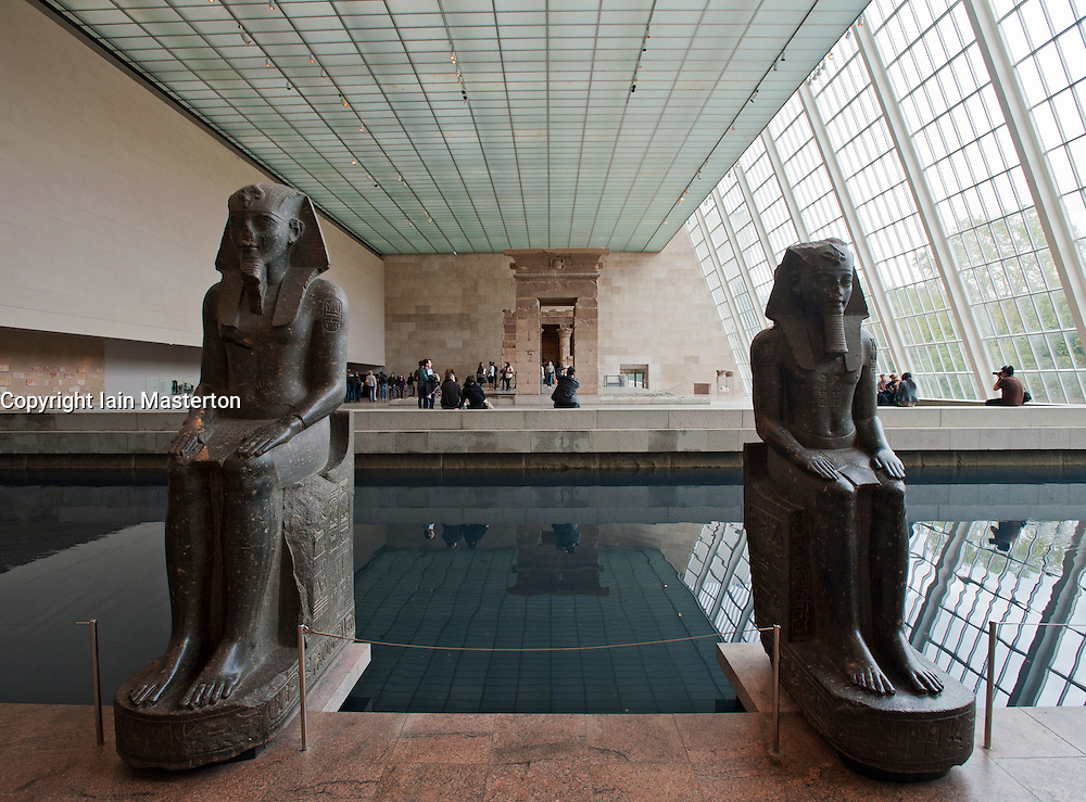 Egyptian Temple of Dendur at Metropolitan Museum of Art in Manhattan , New York City, USA