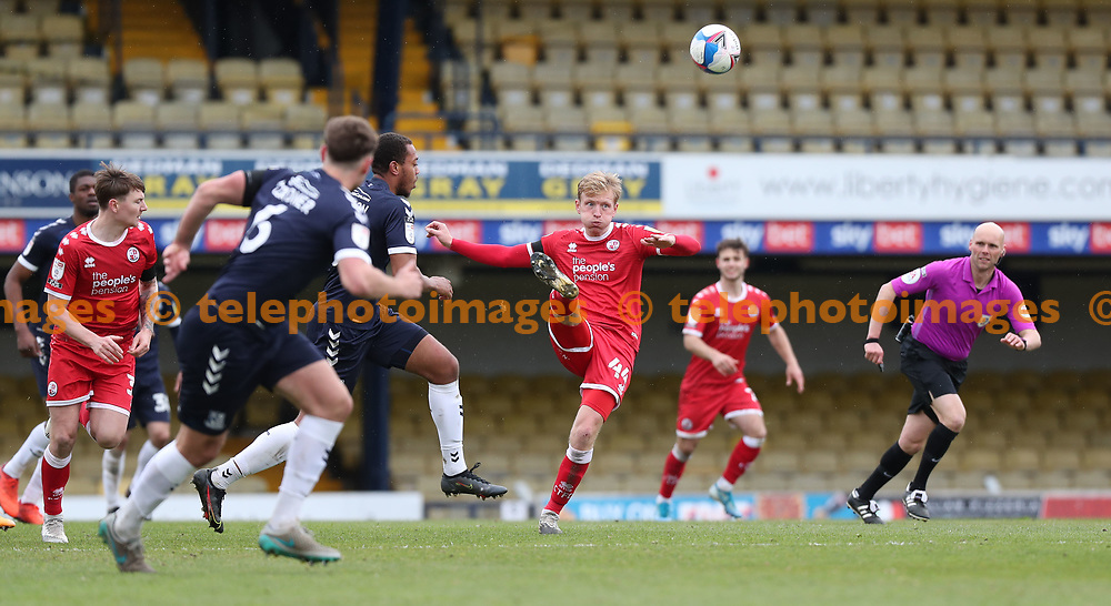 Crawley Town's Josh Wright during the EFL League Two match between Southend United and Crawley Town at the Roots Hall in Southend.