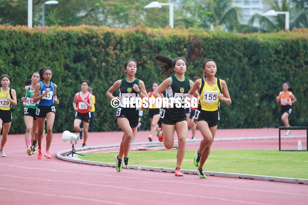 Bishan Stadium, Thursday, April 21, 2016 — Vanessa Lee of Victoria Junior College (VJC) clocked 5 minutes 6.61 seconds to clinch the A Division Girls’ 1500 metres gold at the 57th National Schools Track and Field Championships.