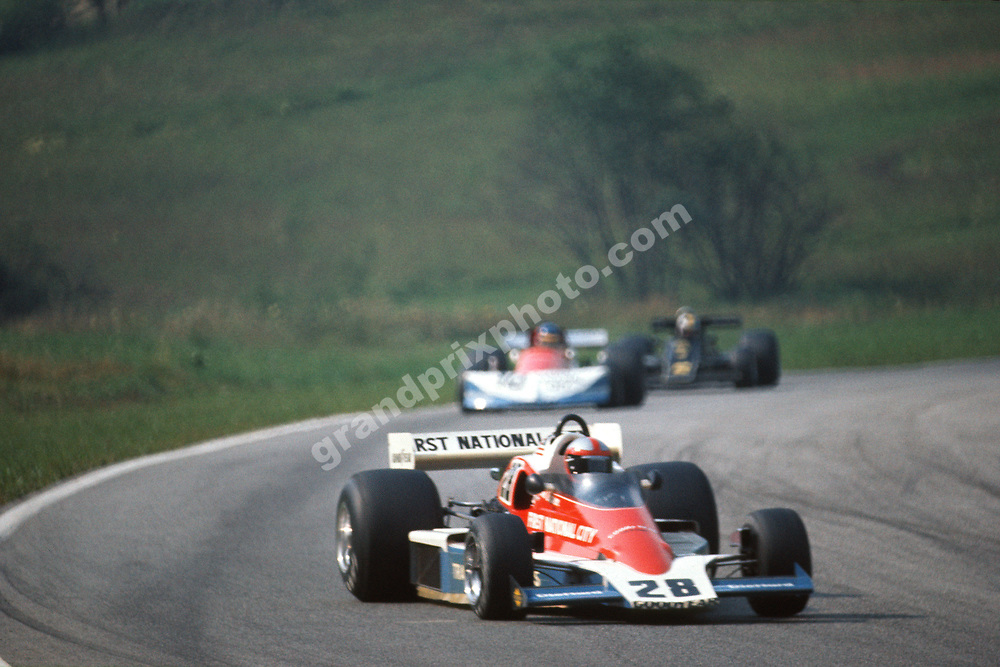 John Watson (Penske-Ford) in front of Ronnie Peterson (March-Ford) and Gunnar Nilsson (Lotus-Ford) during the 1976 Austrian Grand Prix at the Osterreichring. Photo: Grand Prix Photo