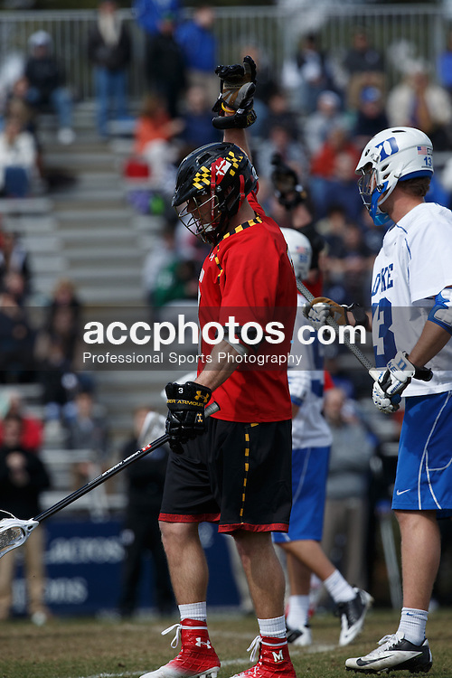 2013 March 02: Maryland Terrapins during a game against the Duke Blue Devils at Koskinen Stadium in Durham, NC. Maryland won 16-7.