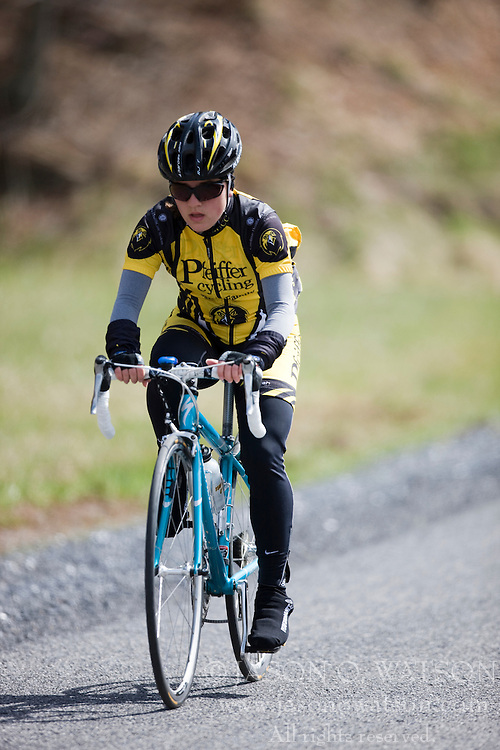 The James Madison University Cycling Club hosted the JMU Hill Climb Time Trial up Reddish Knob, VA through the George Washington National Forest on March 29, 2008.
