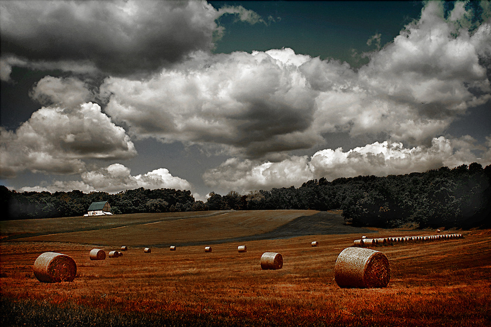 Scene of Misty Hills Farm near New Hope in Solebury Township, Bucks County, Pennsylvania.