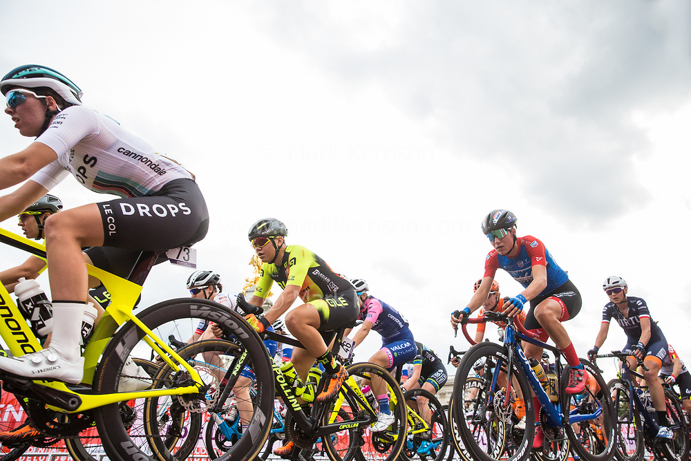 London, UK. 3 August, 2019. Sixteen of the world’s top professional female cycling teams take part in the Prudential RideLondon Classique. The Classique, which is the richest one-day women’s race in the world, covers 20 laps of a tight circuit of 3.4 kilometres around St James’s Park and Constitution Hill.