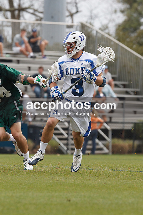 DURHAM, NC - MARCH 18: Scot Meyer #3 of the Duke Blue Devils during a game against the Dartmouth Big Green on March 18, 2012 at Koskinen Stadium in Durham, North Carolina. Duke won 9-20. (Photo by Peyton Williams/Getty Images) *** Local Caption *** Scot Meyer