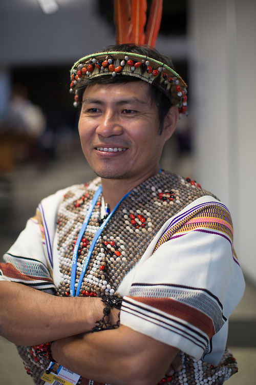 Teddy Sinacai Tomás is the President of the Native Communities of the Central Forests of Peru and also represents the Association of Indigenous Peoples and the Ashaninka people, one of the largest indigenous groups in Peru with 73,000 people. "We came to make clear our indigenous proposals for development, relating to the environment. It is time for us to be more visible, or we will be forgotten, and the other development plans, for oil extraction, mining, logging, roads, will destroy the environment where we live, and that the world depends on for its health".